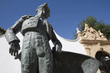 Statue of Cayetano Ordonez Outside the Bullring